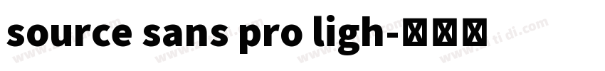source sans pro ligh字体转换